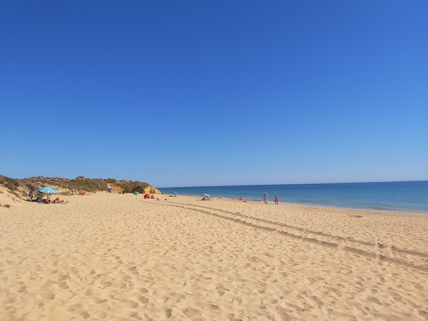 Gay friendly nudist beach praia grande de Pera Algarve Portugal