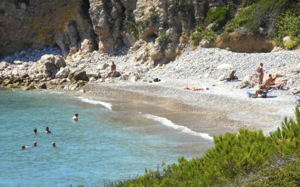 Gay nude beach playa del Muerto Sitges